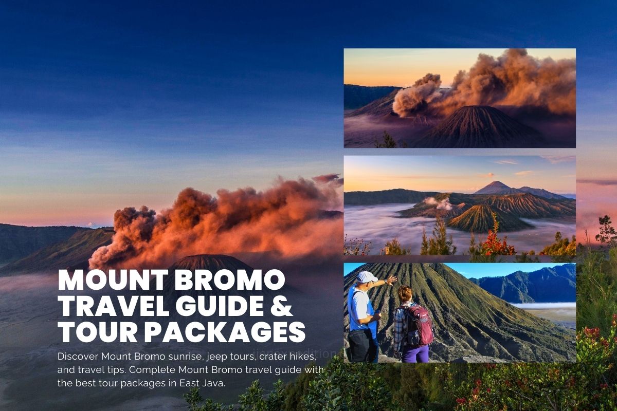Mount Bromo sunrise view from Penanjakan viewpoint in Bromo Tengger Semeru National Park
