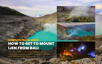 sunrise view of mount ijen crater lake east java indonesia