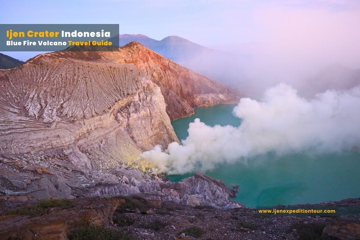 location of ijen crater volcano in east java indonesia