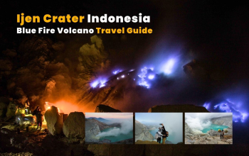 ijen crater volcano in east java indonesia