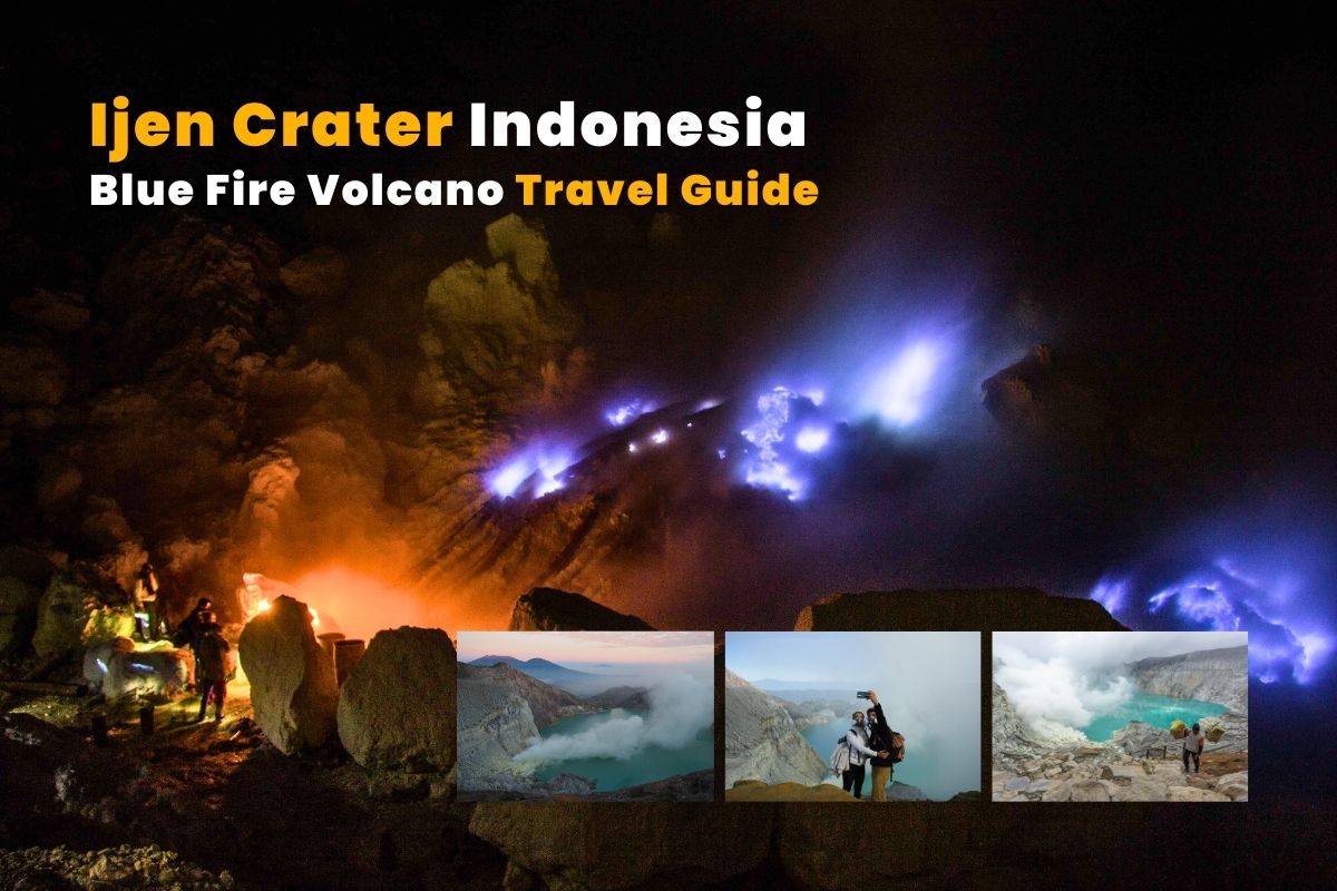 ijen crater volcano in east java indonesia