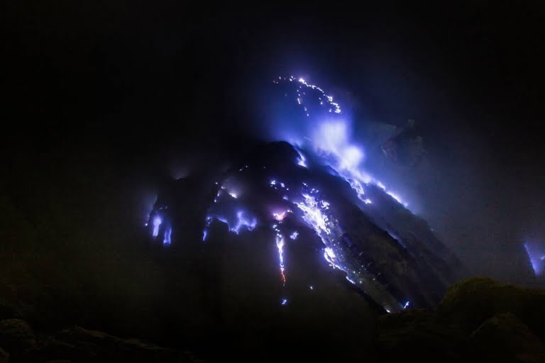 Kawah Ijen Blue Lava