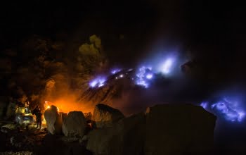 Kawah Ijen Blue fire tour from Pemuteran Bali 1 Day