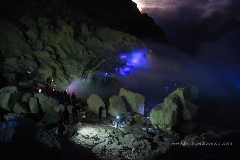Kawah Ijen Volcano the Largest Acidic Lake in the World