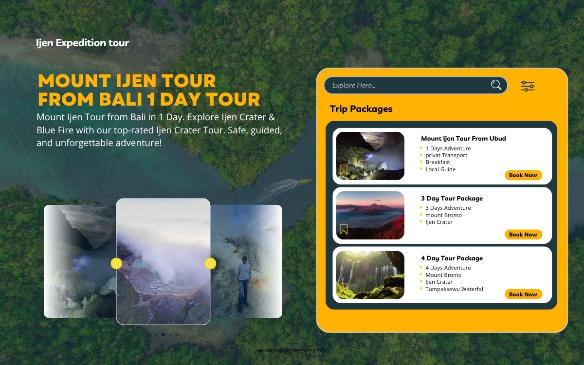 Mount Ijen Tour From Bali 1 day Tour
