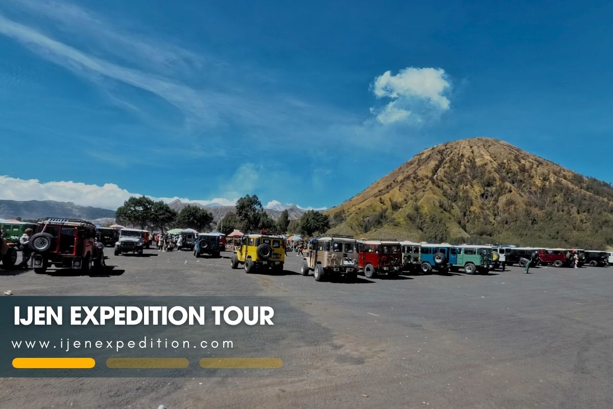 Travel route from Bali to East Java volcanoes