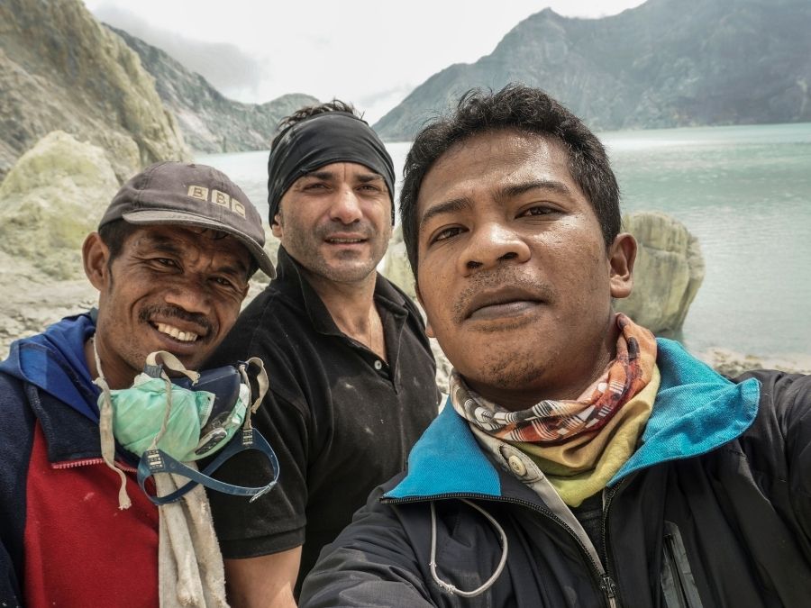 Licensed local guide leading the Ijen Crater Tour