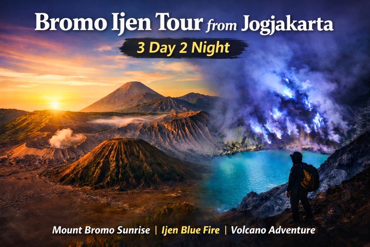 Mount Bromo sunrise landscape during Bromo Ijen tour from Jogjakarta