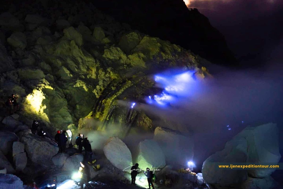 Blue Fire Ijen Crater